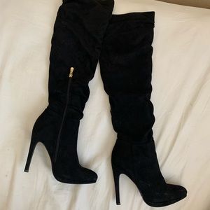 Black Thigh Boots